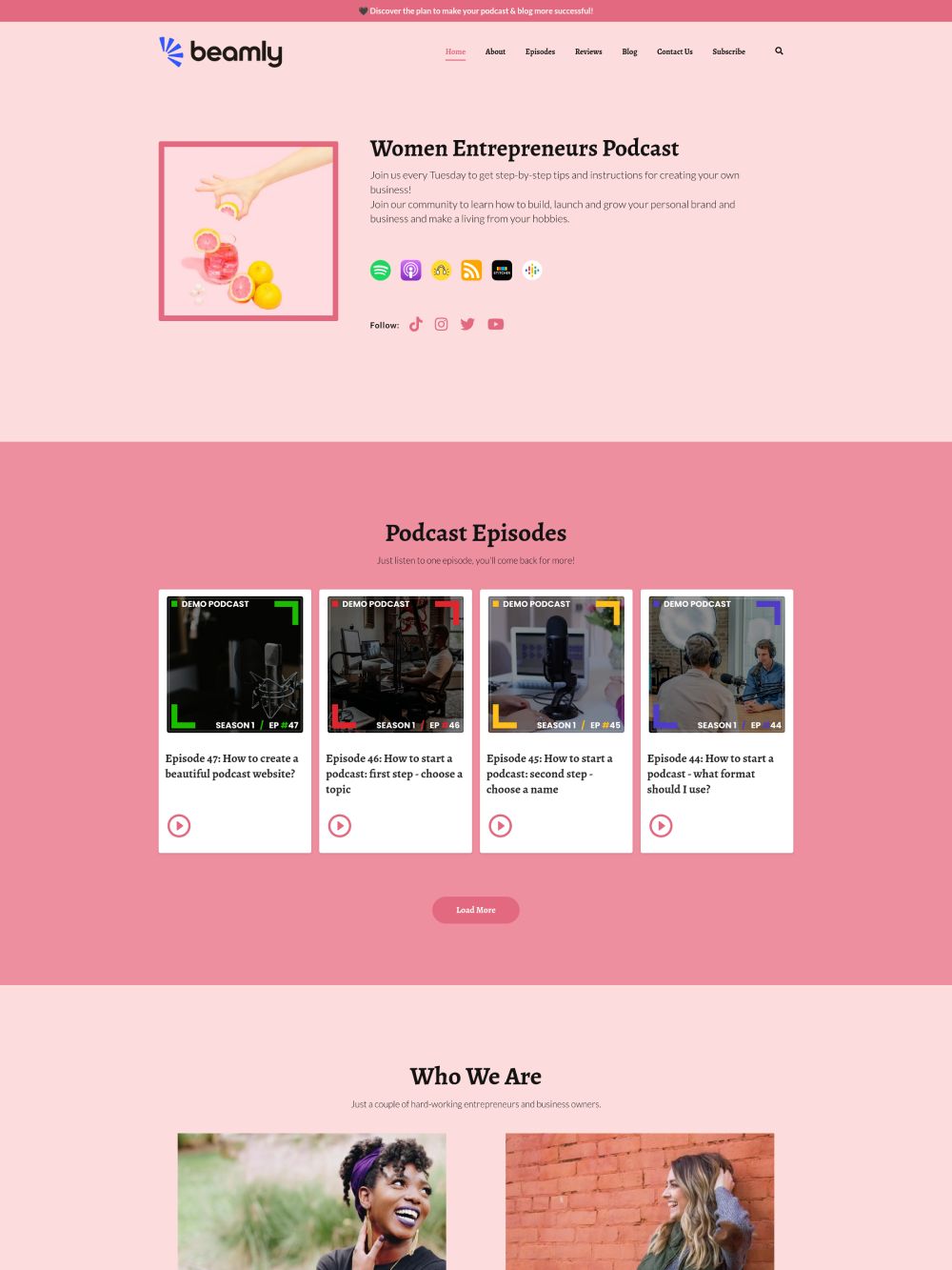 Ella Podcast Template